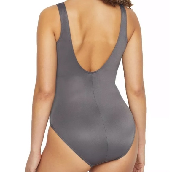 MIRACLESUIT Crossover Mesh One Piece Swimsuit - Picture 3 of 6
